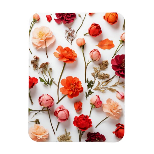 Íman Colheita de flores da primavera (Vertical)