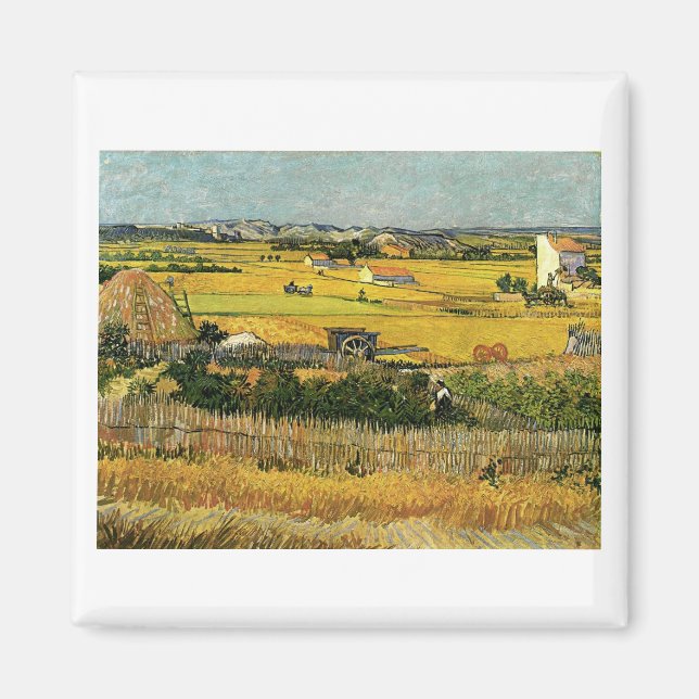 Íman Colheita em La Crau, Vincent Van Gogh (Frente)