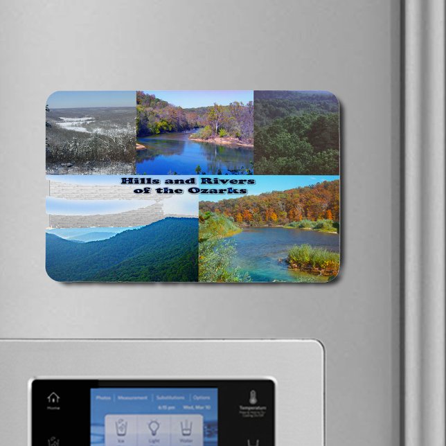 Íman Colinas e rios das Ozarks (Hills and Rivers of the Ozarks Flexible Magnet)