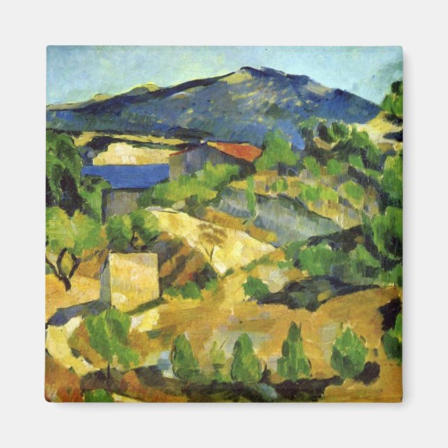 Íman Colinas na Provença Francesa - Paul Cezanne - c187 (Frente)