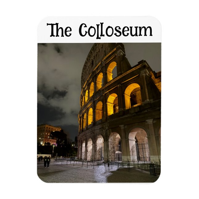Íman Coliseu Roma Itália - Marco Terrestre Arquitetônic (Vertical)