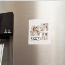 Collage Photo & Grandma Kitchen Está Sempre Aberta