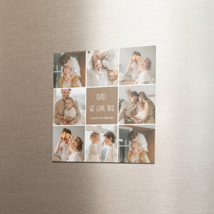 Íman Collage Photo Pai We Love You Happy Dia de os pais