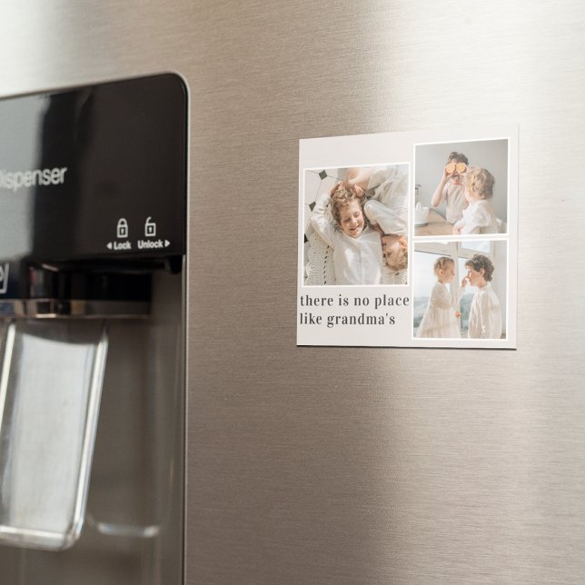 Íman Collage Photo & Quote Melhor Presente Para A Avó (Criador carregado)