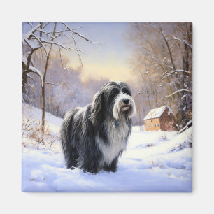 Íman Collie, deixe nevar o Natal