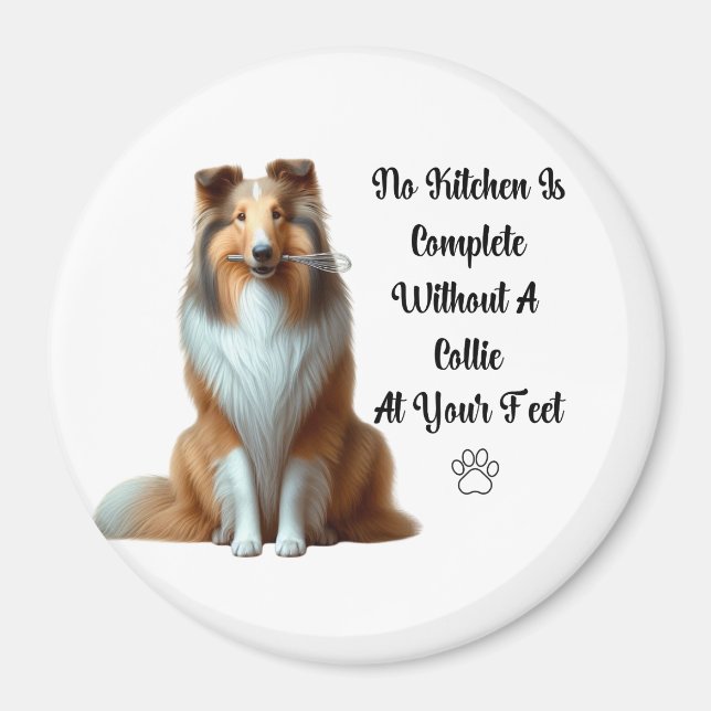 Íman Collie Kitchen Magnet (Frente)