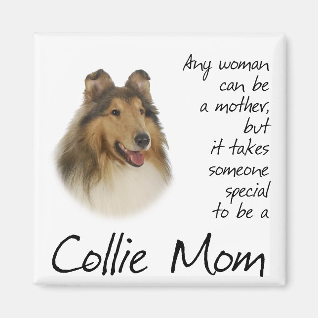 Íman Collie Mãe Magnet (Frente)