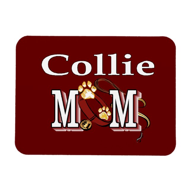 Íman Collie Mamãe Gifts (Horizontal)