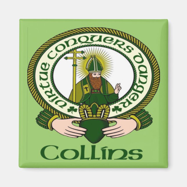 Íman Collins Clan Motto Magnet (Frente)