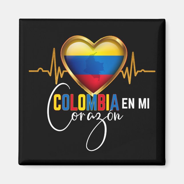 Íman Colômbia en mi Corazon - Orgulho Colombiano (Frente)