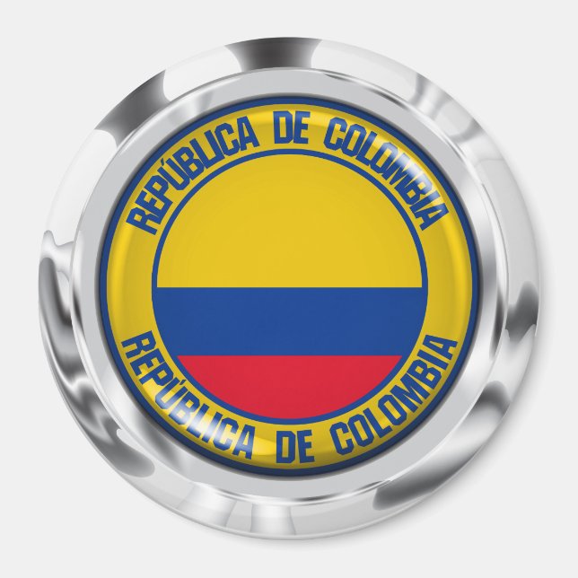 Íman Colômbia Round Emblem (Frente)
