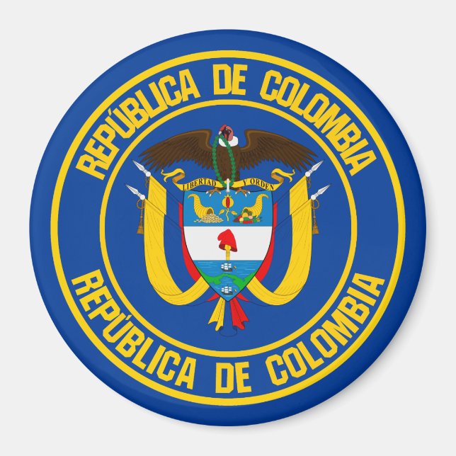 Íman Colômbia Round Emblem (Frente)