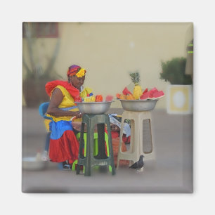 Íman Colômbia - vendedor das caraíbas da fruta