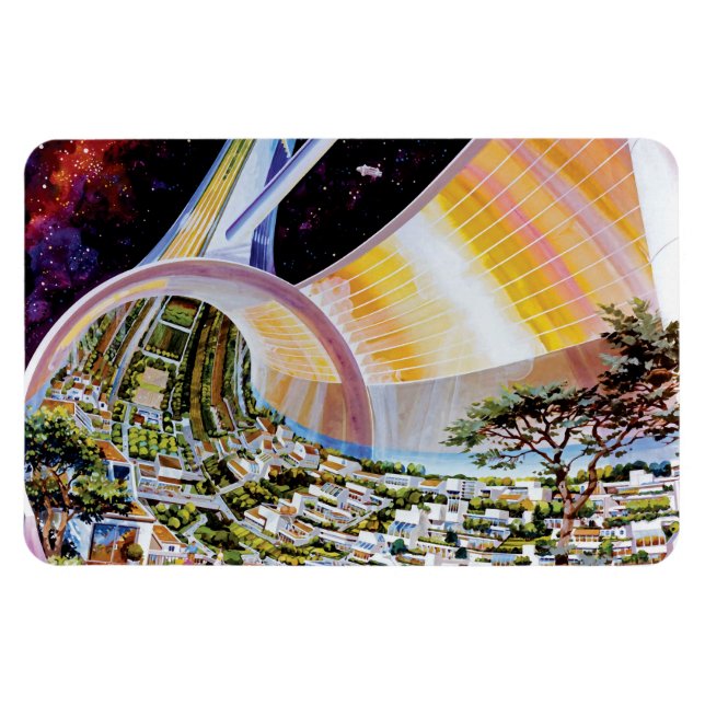 Íman Colônia de Habitat da Estação Espacial Torus Conce (Horizontal)