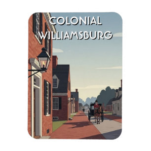 Íman Colonial Williamsburg Souvenir da Virgínia