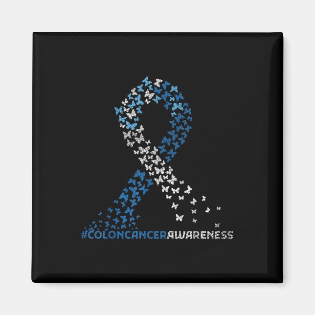 Íman Colonoscopia Cancer Colônica Fita Azul (Frente)