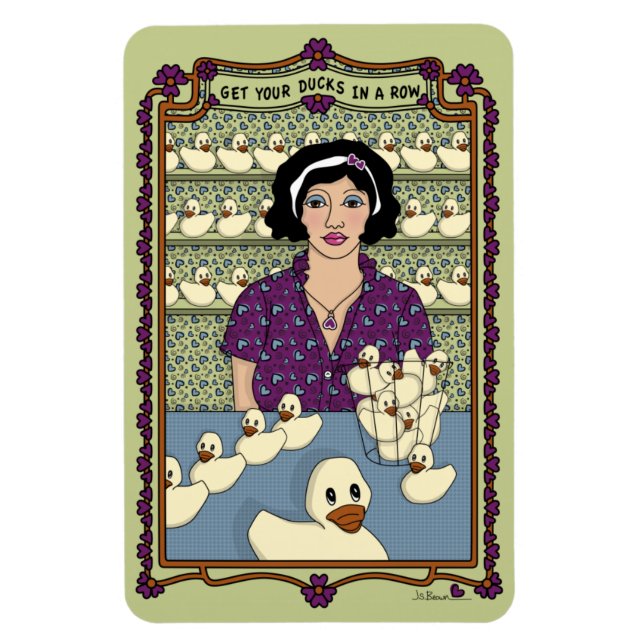 Íman Coloque Seus Patos Em Um Magneto De Refrigerador R (Vertical)