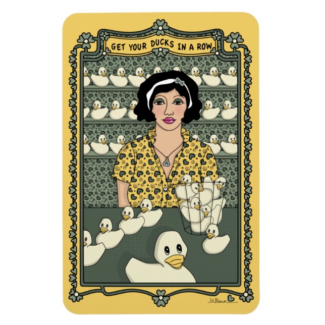 Íman Coloque Seus Patos Em Um Magneto De Refrigerador R (Vertical)