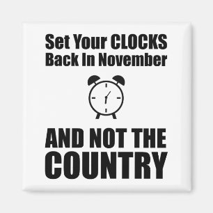 Íman Coloque Seus Relógios De Volta Em Novembro E Não N