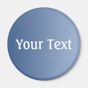 Íman COLORA SOMENTE inclinações azuis + seu texto