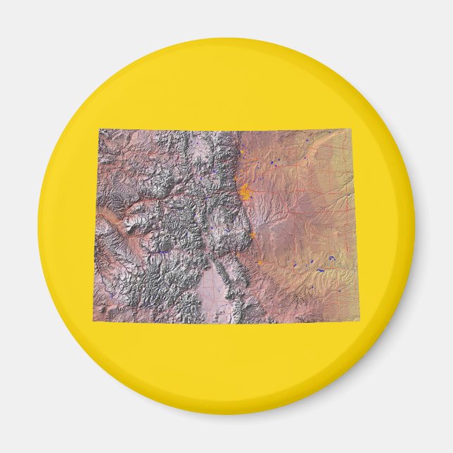 Íman Colorado Map Magnet (Frente)