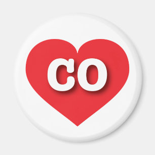 Íman Colorado Red Heart - Eu amo CO