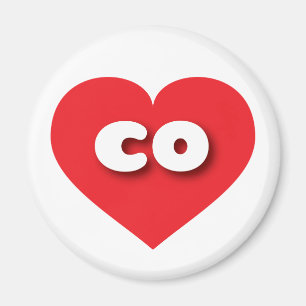 Íman Colorado Red Heart - Eu amo o Co