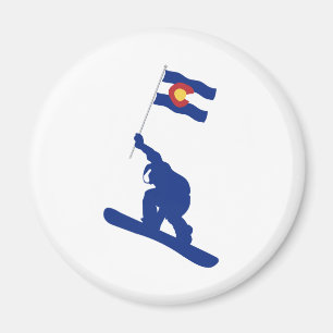 Íman Colorado Snowboard Flag