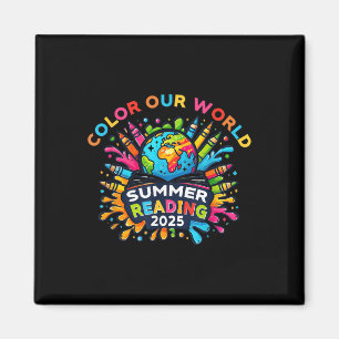 Íman Colore o nosso verão mundial Lendo criatividade em