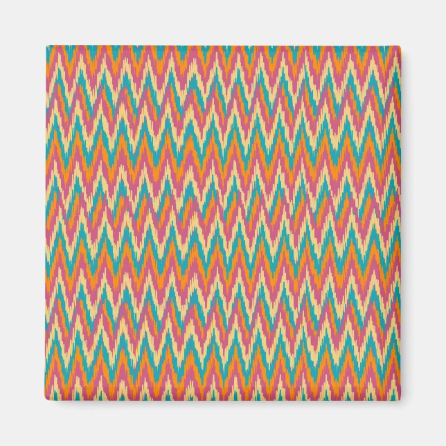 Íman Colores de Especiarias de Design do iKat Zigzag (Frente)