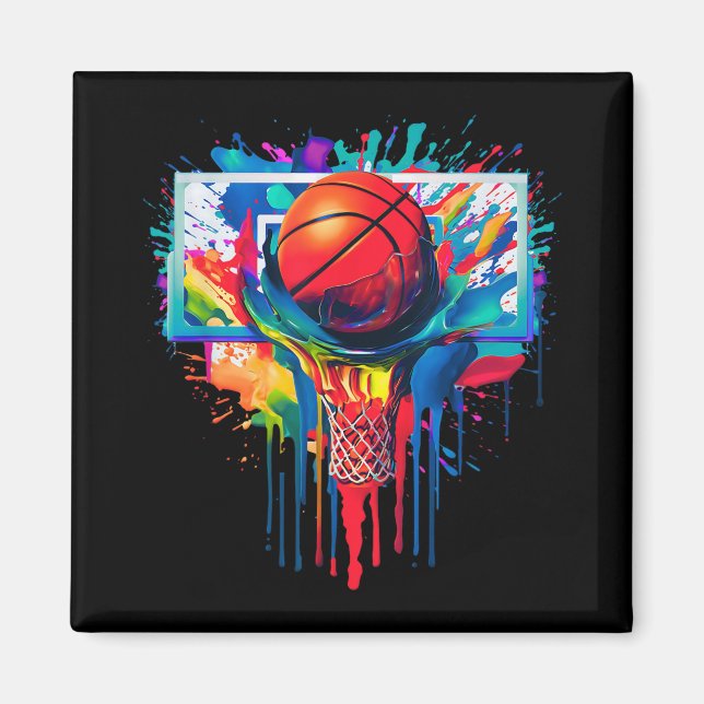 Íman Colorida Drill Ball Hoop Slam Dunk Dripp (Frente)