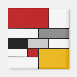 Íman Colorida inspiração Mondrian