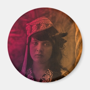 Íman Colorida Maghreb judia tunisina Djerba Girl Magne