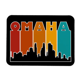 Íman Colorida Omaha Nebraska Retro Sunset