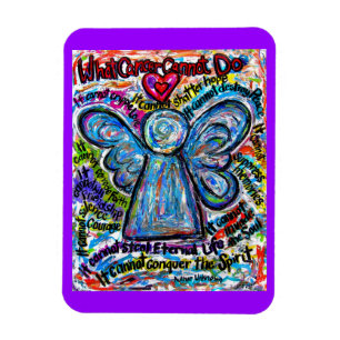 Íman Colorida Que Cancer Não Pode Fazer O Angel Magnet