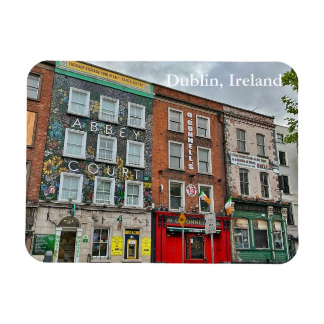 Íman Colorida Solteiro Walk em Dublin, Irlanda (Horizontal)