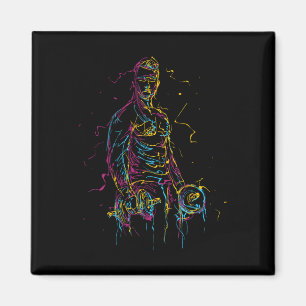 Íman Colorida Strongman Bodybuilding Gym Welevaging