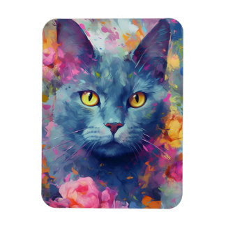 Íman Colorido gato azul russo