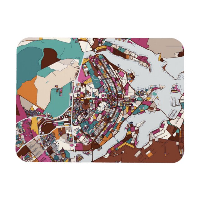 Íman Colorido Mapa Brasília (Horizontal)