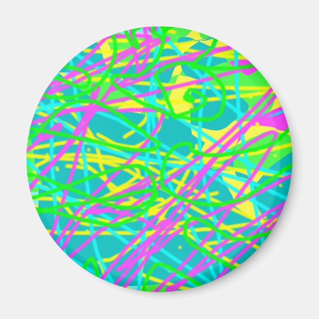 Íman Colorido Meus Sonhos Padrão Escrivível Artéria Exp (Frente)