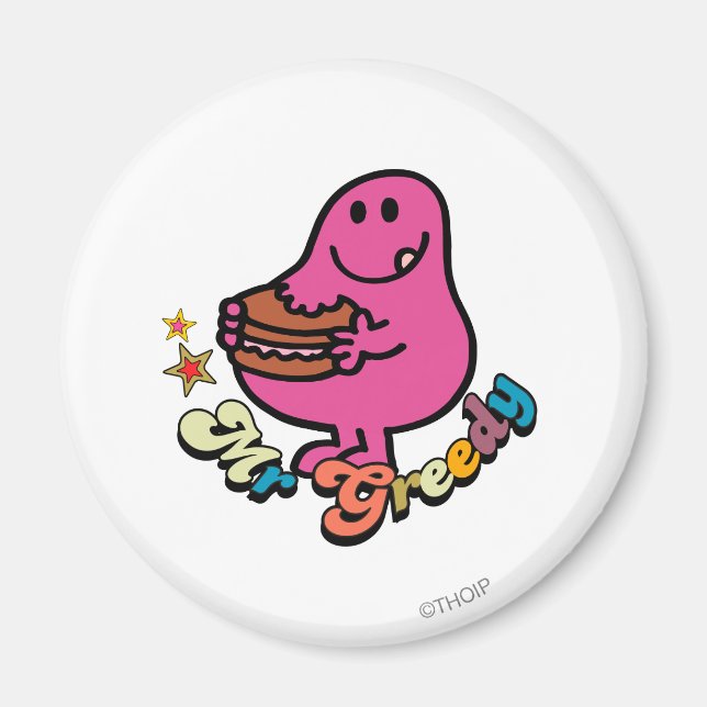 Íman Colorido Sr. Greedy Eating (Frente)