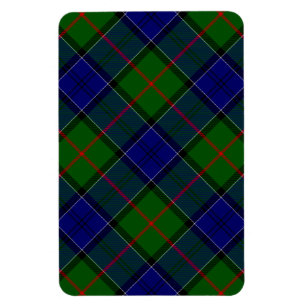 Íman Colquhoun tartan xadrez verde azul