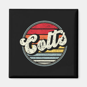 Íman Colts Name Vintage Retro Gift Men Boy Girl