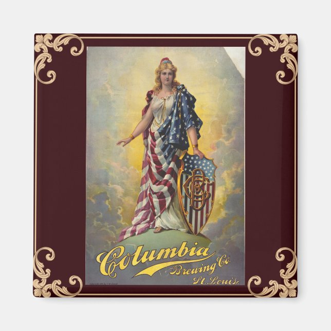 Íman Columbia Brewing Co. Poster (Frente)