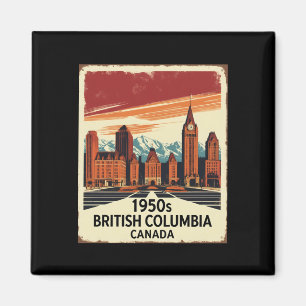 Íman Colúmbia Britânica Canadá Viagens vintage Touri 19