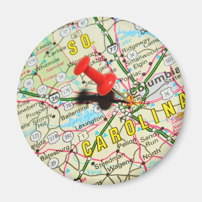 Íman Columbia, Carolina do Sul (Frente)