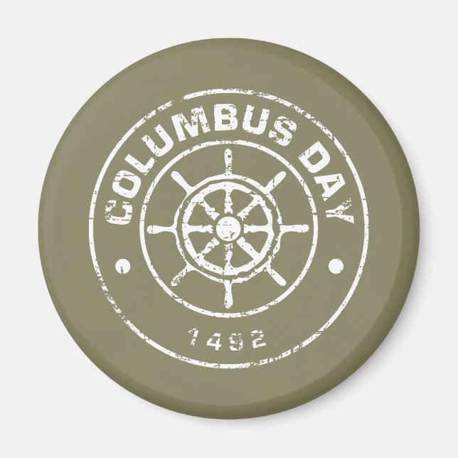 Íman Columbus Day T (Frente)