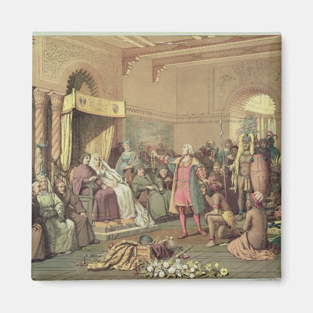 Íman Columbus no Tribunal Real de Espanhas em Barcelona (Frente)