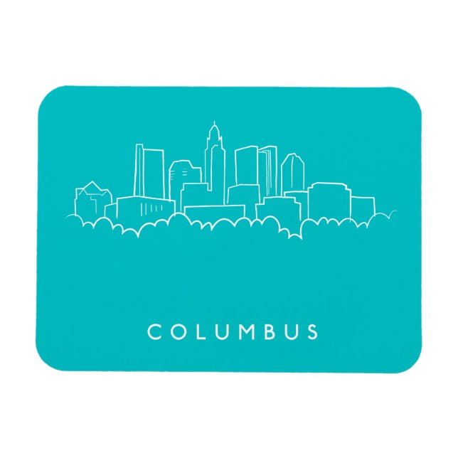 Íman Columbus, Ohio Skyline (Horizontal)
