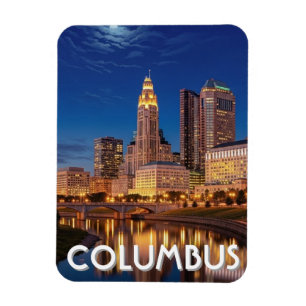 Íman Columbus Ohio Skyline Viagem
